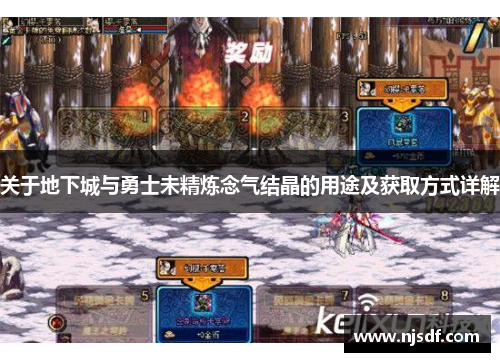 关于地下城与勇士未精炼念气结晶的用途及获取方式详解